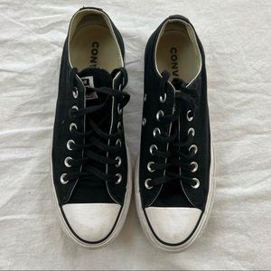 Converse platforms - black size women’s 7. Fit like a 7.5 IMO. Good condition.